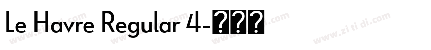 Le Havre Regular 4字体转换